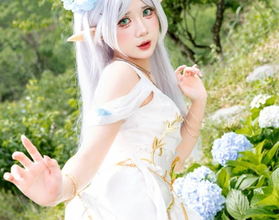 PoppaChan – Frieren Blue Valley Dress [38P]