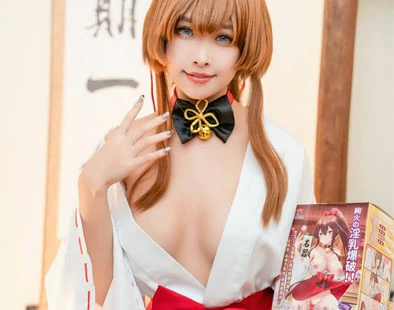 慕慕Momo – 聖女狩宴 御神子朱雀-傲嬌御姐全裸淫乳爆破！[36P1V]