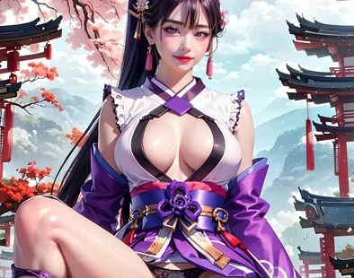 Arum – Miko Purple Thread [AI Generated] [70P]
